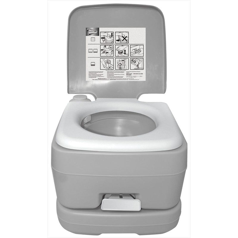 Leisurewize 10L Camping Lightweight Flushing Toilet - GREY Leisurewize - Dynamic Drive