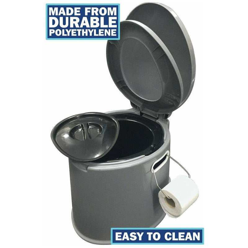 Leisurewize Camping Toilet Lightweight and Portable with Seat Festivals Outdoor Caravan - 5L Leisurewize - Dynamic Drive
