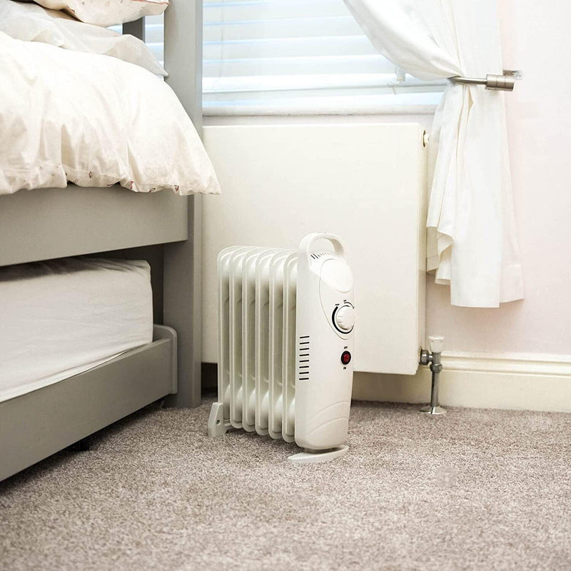 Leisurewize Oil Filled Radiator 700W White Home Conservatory Caravan Motorhome Leisurewize - Dynamic Drive
