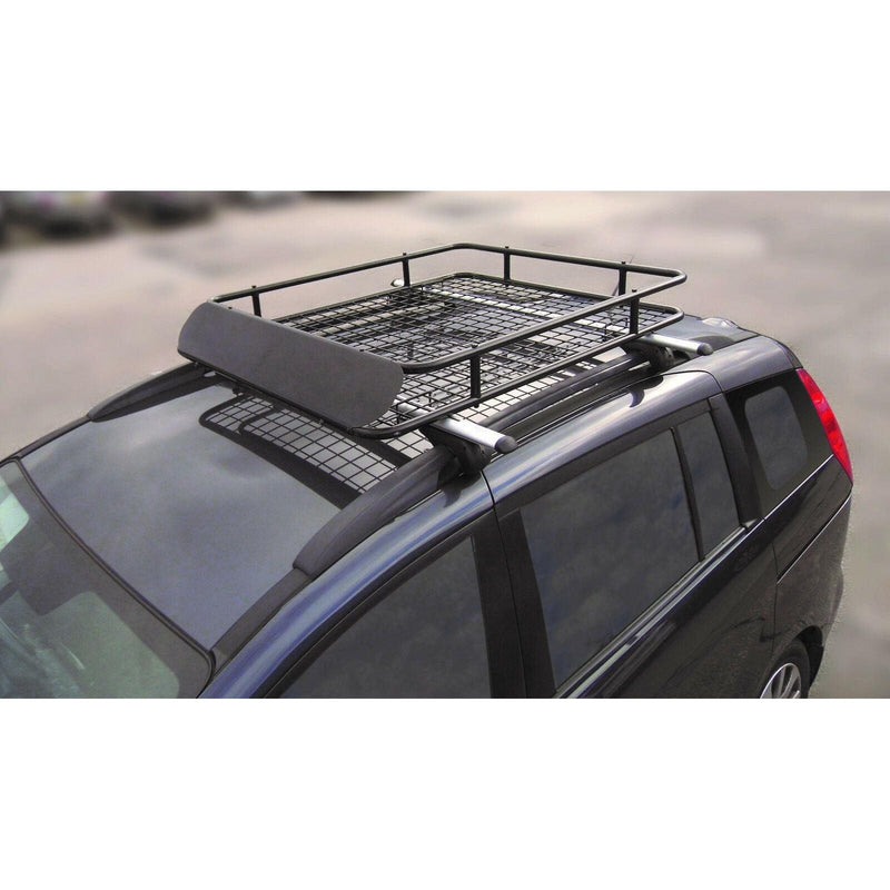 Leisurewize Universal Heavy Duty Steel Aerodynamic Roof Rack Bar Tray Carrier Streetwize - Dynamic Drive