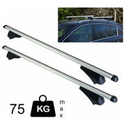 Locking Car Roof Bars Cross for Profile Flush Rails 1.35m 90kg Summit - Dynamic Drive