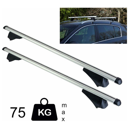 Locking Car Roof Bars Cross for Profile Flush Rails 1.35m 90kg Summit - Dynamic Drive