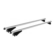 Locking Universal Aluminium Car Roof Bars Cross Rack 1.35M For Flush & Raised Rails 75kg Maypole - Dynamic Drive