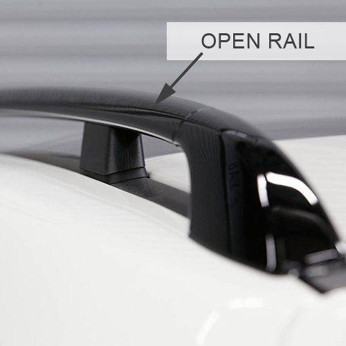 Locking Universal Aluminium Car Roof Bars Cross Rack 1.3M For Raised Rails 75kg Maypole - Dynamic Drive