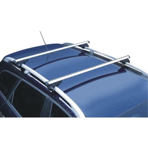 Locking Universal Aluminium Car Roof Bars Cross Rack 1.3M For Raised Rails 75kg Maypole - Dynamic Drive