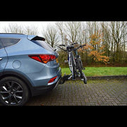 M-Way Towball Mounted Car Rear Tow Bar Cycle Holder 2 Bike Carriers with Electrics Maypole - Dynamic Drive
