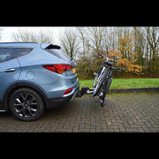 M-Way Towball Mounted Car Rear Tow Bar Cycle Holder 2 Bike Carriers with Electrics Maypole - Dynamic Drive