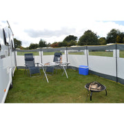Maypole 5 Panel Steel Poled PVC Windbreak 800cm Maypole - Dynamic Drive