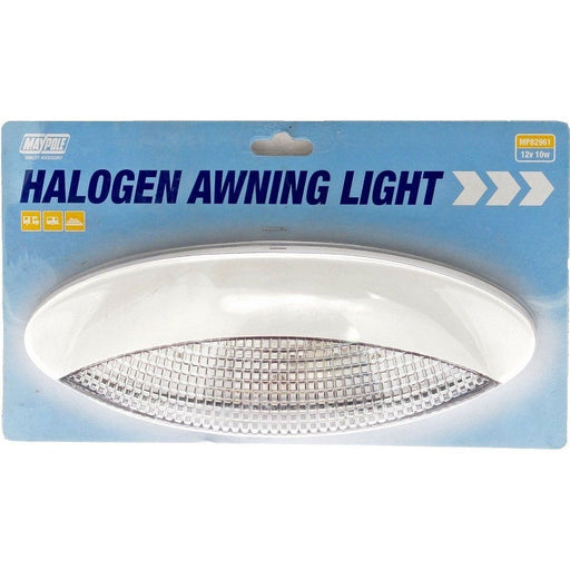 Maypole 82961 Caravan Motor Home Boat Awning Light With Halogen Bulb - White Maypole - NN4 Online