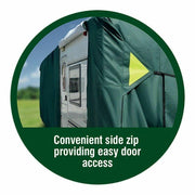 Maypole Green Caravan Cover Full 4-Ply Premium Breathable + Hitch Cover All Sizes Maypole - Dynamic Drive