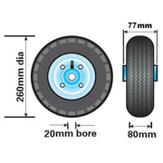 Maypole Jockey Wheel Spare Wheel - Pneumatic Tyre - For MP4375 Maypole - Dynamic Drive