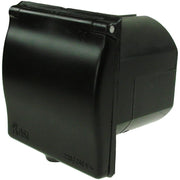 Maypole MP5985B 240V 16Amp Mains Flush Fit Socket- Caravan Inlet Black Maypole - Dynamic Drive