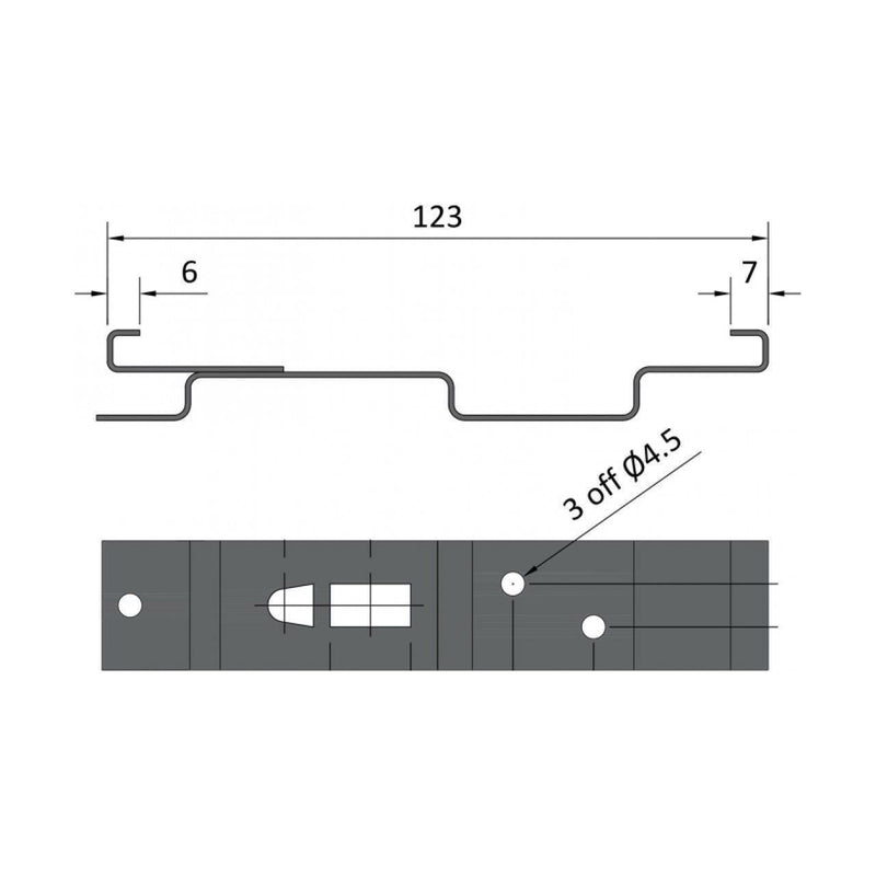 Maypole Trailer Number Plate Stainless Steel Spring Clips Holder Car Caravan Maypole - Dynamic Drive