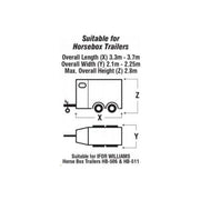 Maypole Waterproof Breathable Full Horse Box Trailer & tow hitch Cover MP6595 Maypole - Dynamic Drive