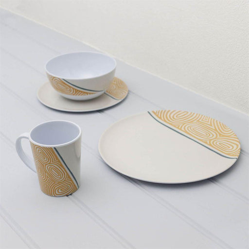 Melamine Kakado Tableware 16pc Leisurewize - Dynamic Drive