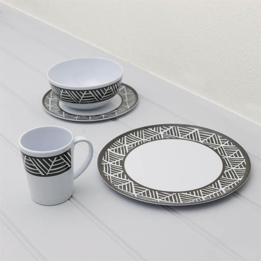Melamine Nautica Tableware 16pc Leisurewize - Dynamic Drive