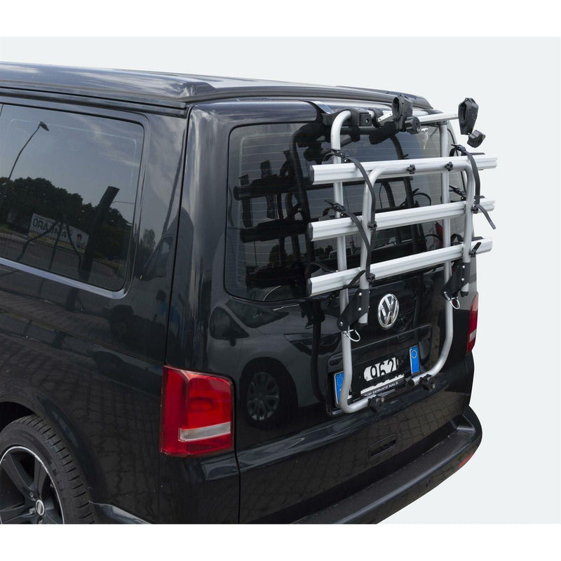 Menabo Bike Rack Cycle Carrier Tailgate Fits Vw T6 Transporter Campervan ukcampingandleisure - Dynamic Drive