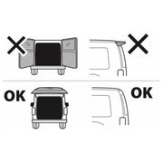 Menabo Bike Rack Cycle Carrier Tailgate Fits Vw T6 Transporter Campervan ukcampingandleisure - Dynamic Drive