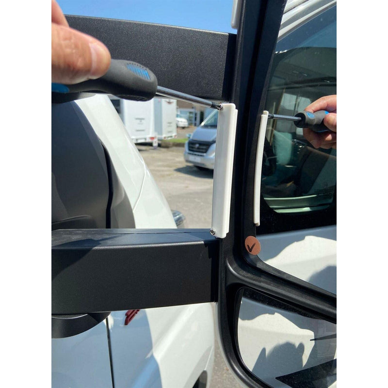 Milenco Mirror Protectors Ducato Boxer Relay Long Arm White Pair (new Model) Milenco - Dynamic Drive