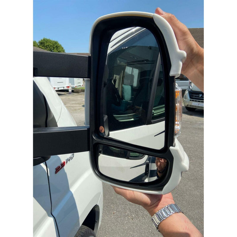 Milenco Mirror Protectors Ducato Boxer Relay Long Arm White Pair (new Model) Milenco - Dynamic Drive