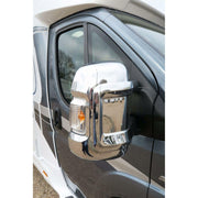 Milenco Short Arm Chrome Mirror Covers for Fiat Ducato, Peugeot Boxer, Citroen Relay Van/Motorhome Milenco - Dynamic Drive