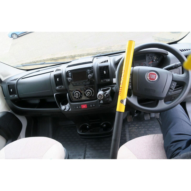 Milenco Small Camper Van Motorhome High Security Steel Steering Wheel Lock Yellow 54.5cm Milenco - Dynamic Drive