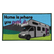 Motorhome Home Is Where You Park It Indoor Door Mat Washable 40 x 70cm C0051N Quest - Dynamic Drive