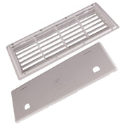 MPK White Recessed Mounted Fridge Vent & Winter Cover Caravan/Motorhome ukcampingandleisure - Dynamic Drive