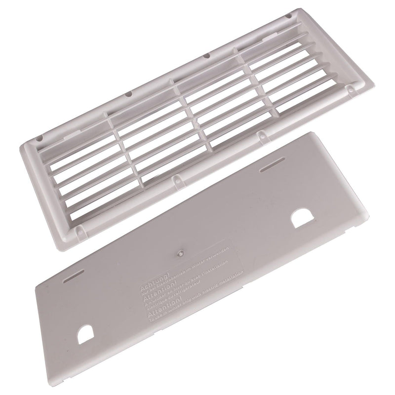 MPK White Recessed Mounted Fridge Vent & Winter Cover Caravan/Motorhome ukcampingandleisure - Dynamic Drive