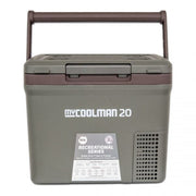 myCOOLMAN 20L portable fridge freezer, closed, front view