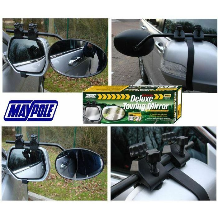 New Maypole 8327 Universal Convex Glass Deluxe Car Caravan Towing Mirror Maypole - Dynamic Drive
