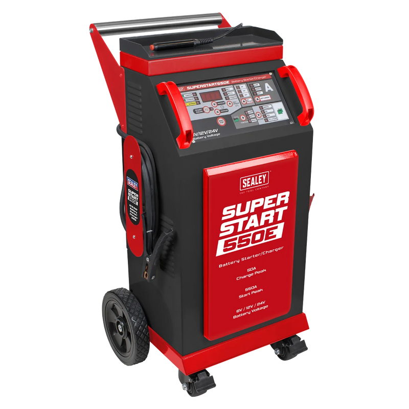 Sealey Battery Starter/Charger SUPERSTART550E 550A 6/12/24V