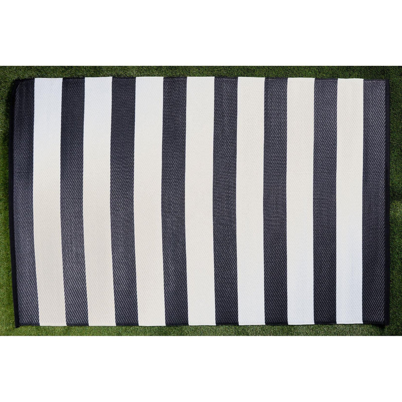 Outdoor Garden Rug Portable Reversible Mat for Decking Patio Zebra Stripe Zebra 150 X 250 cm Plastic Straw ukcampingandleisure - Dynamic Drive