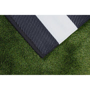 Outdoor Garden Rug Portable Reversible Mat for Decking Patio Zebra Stripe Zebra 150 X 250 cm Plastic Straw ukcampingandleisure - Dynamic Drive