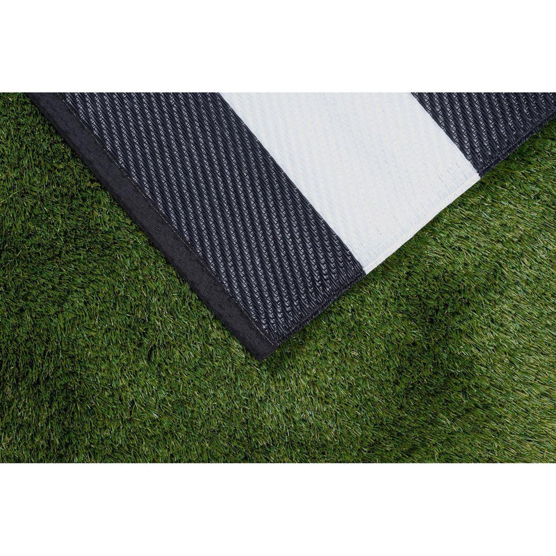Outdoor Garden Rug Portable Reversible Mat for Decking Patio Zebra Stripe Zebra 150 X 250 cm Plastic Straw ukcampingandleisure - Dynamic Drive