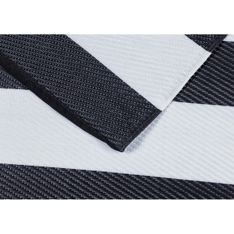 Outdoor Garden Rug Portable Reversible Mat for Decking Patio Zebra Stripe Zebra 150 X 250 cm Plastic Straw ukcampingandleisure - Dynamic Drive