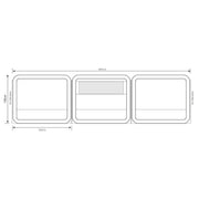 Outdoor Revolution 3 Panel Inflatable Oxygen Modular Windbreak 130cm x 490cm Outdoor Revolution - Dynamic Drive