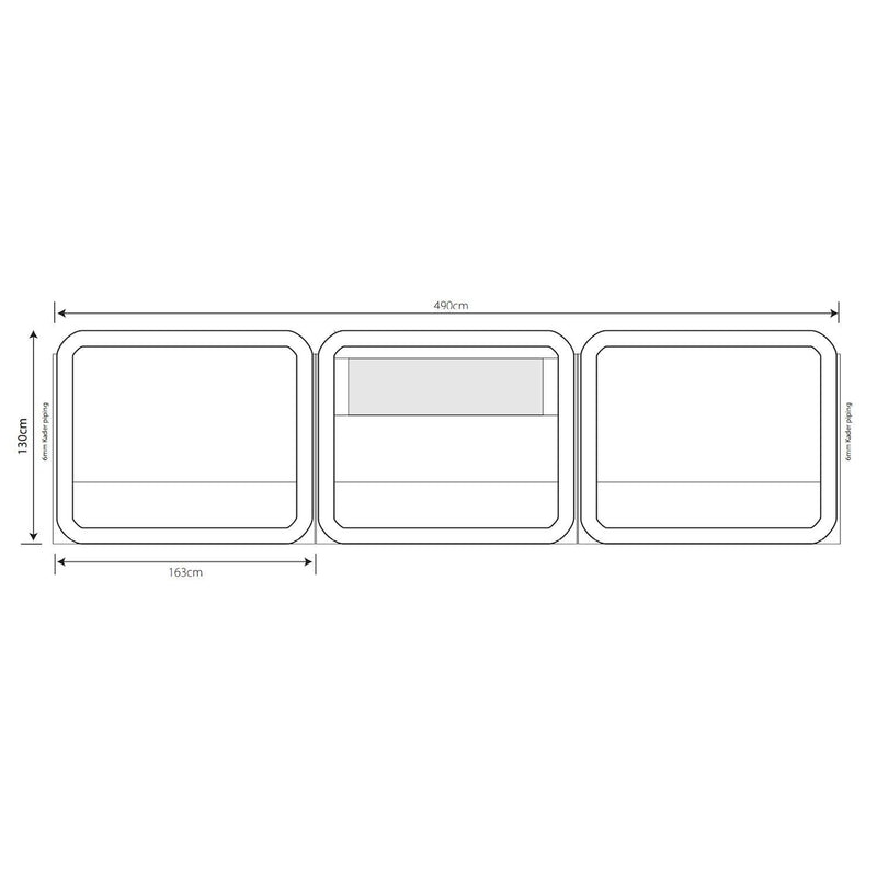 Outdoor Revolution 3 Panel Inflatable Oxygen Modular Windbreak 130cm x 490cm Outdoor Revolution - Dynamic Drive