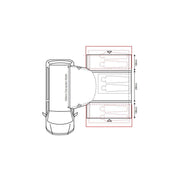 Outdoor Revolution Cayman Combo PC Mid Driveaway Awning 210-255cm Outdoor Revolution - Dynamic Drive