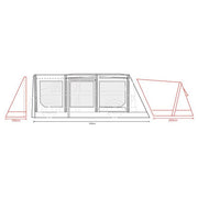 Outdoor Revolution Movelite EURO T4E Lowline Awning 180-220cm Euro model 2023 Outdoor Revolution - Dynamic Drive