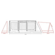 Outdoor Revolution Movelite T4E PC Highline Air Inflatable Awning 255-305cm Outdoor Revolution - Dynamic Drive
