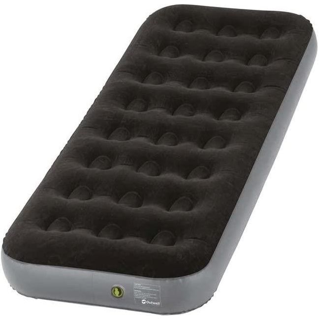 Outwell Classic Single Airbed Flocked Camping Inflatable Mattress Air Bed Outwell - Dynamic Drive