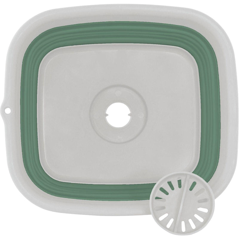 Outwell Collaps Callapsible Wash Bowl with Drain - Shadow Green Outwell - Dynamic Drive