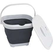 Outwell Collaps Collapsible Bucket Square w/lid Navy Night 9l Outwell - Dynamic Drive