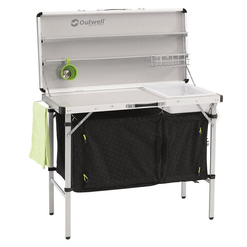Outwell Drayton Portable Folding Kitchen Unit With Storage 531177 Outwell - Dynamic Drive