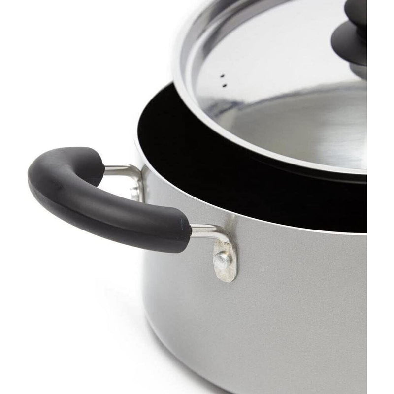 Outwell Medium Feast Cook Camping Pan Set - Aluminium Cookware with Detachable Handles ukcampingandleisure - Dynamic Drive