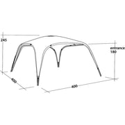 Outwell Summer Lounge XL 3 x 3 Event Shelter Gazeebo with UPF 50+ Outwell - Dynamic Drive