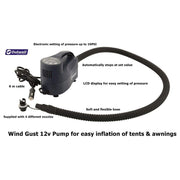 Outwell Wind Gust Tent Pump 12V, electrical pump to inflate tents / awnings Outwell - Dynamic Drive