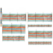 Pole Windbreaker Beach Summer Camping Garden Sun Wind Shelter Screen 4/5/8/10 PMS - Dynamic Drive