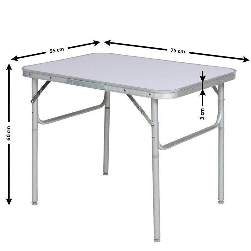 Portable Aluminium Folding Camping Table Camp Active - Dynamic Drive